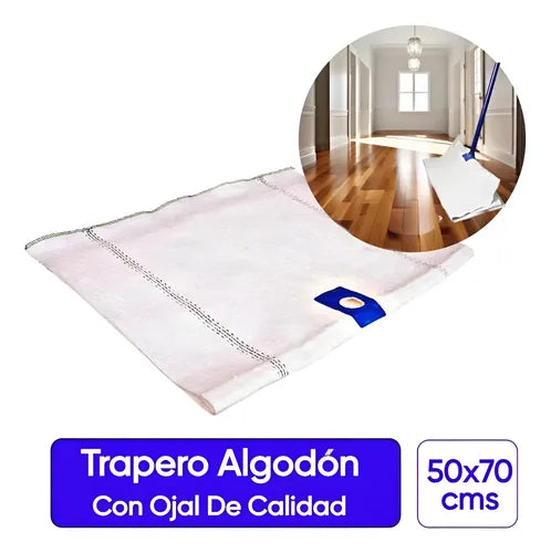 PACK 12 Trapero Algodón Ojal 50x70cm Docena