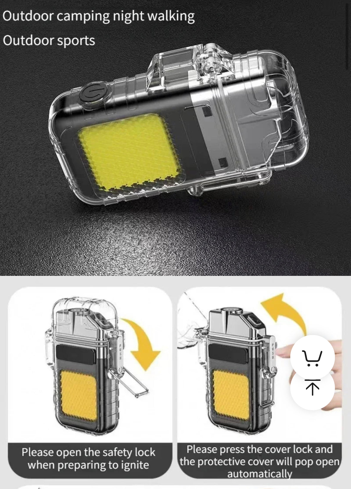Encendedor Luz Led Recargable Llavero