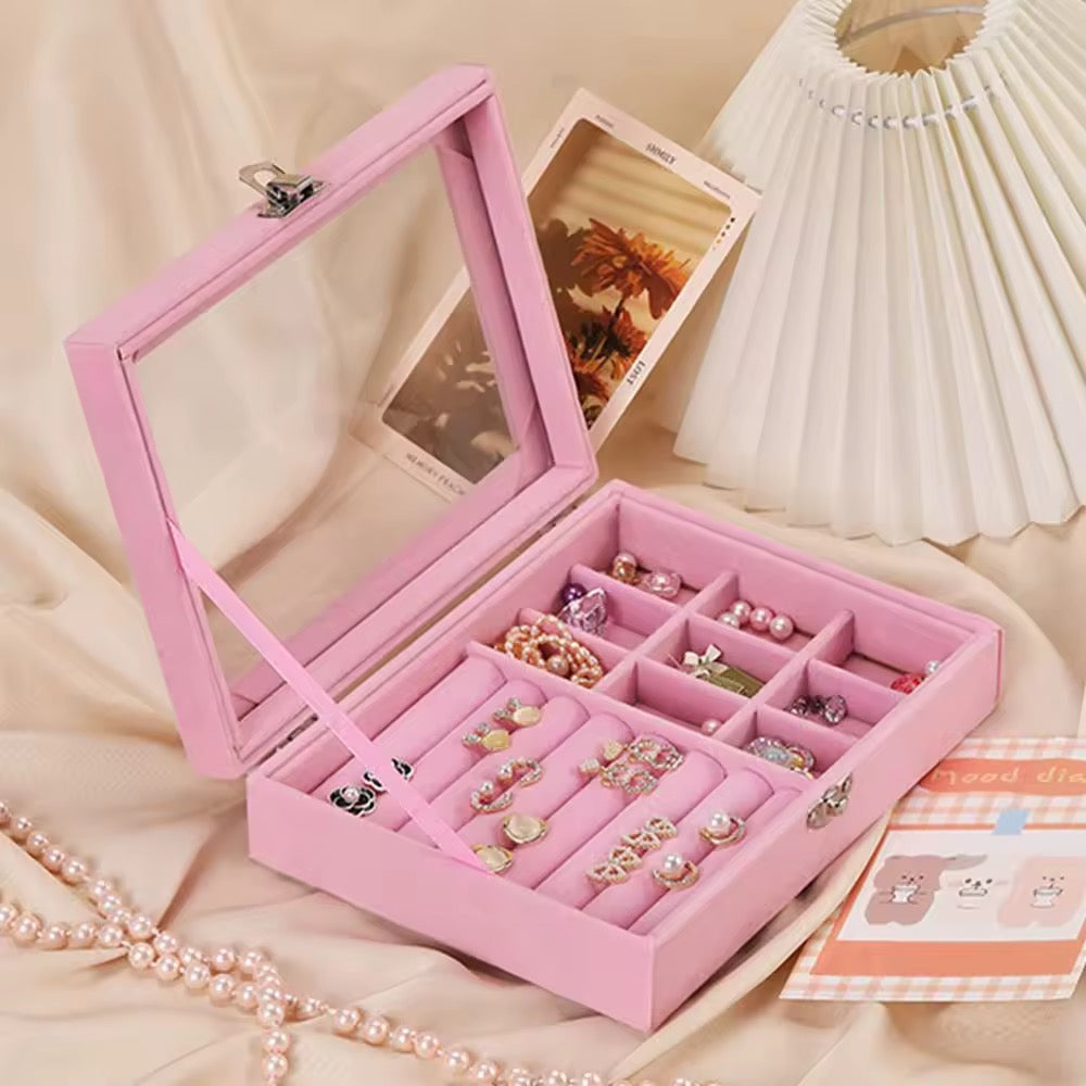 Organizador Joyero Elegante con Tapa Joyas | 3 Colores