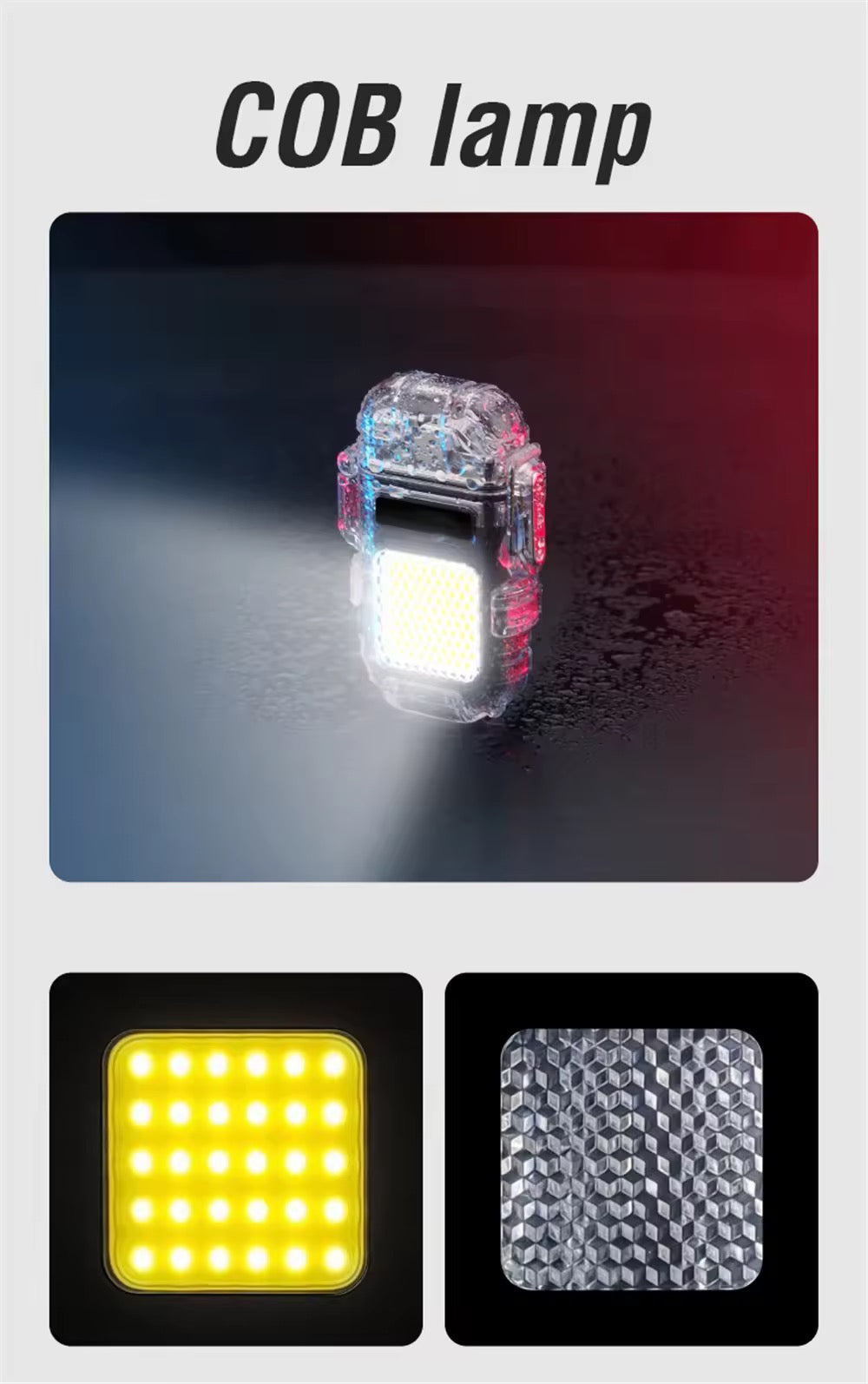 Encendedor Luz Led Recargable Llavero