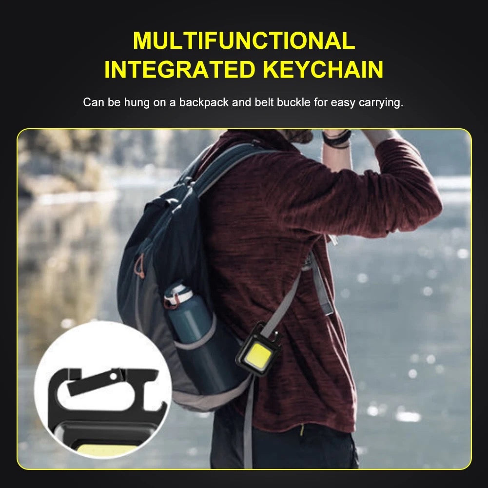 Mini Luz Emergencia Llavero Imán Recargable 3 en 1