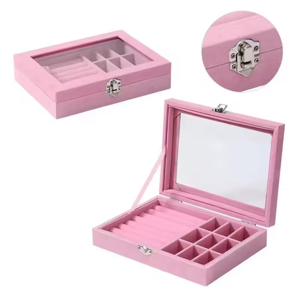 Organizador Joyero Elegante con Tapa Joyas | 3 Colores
