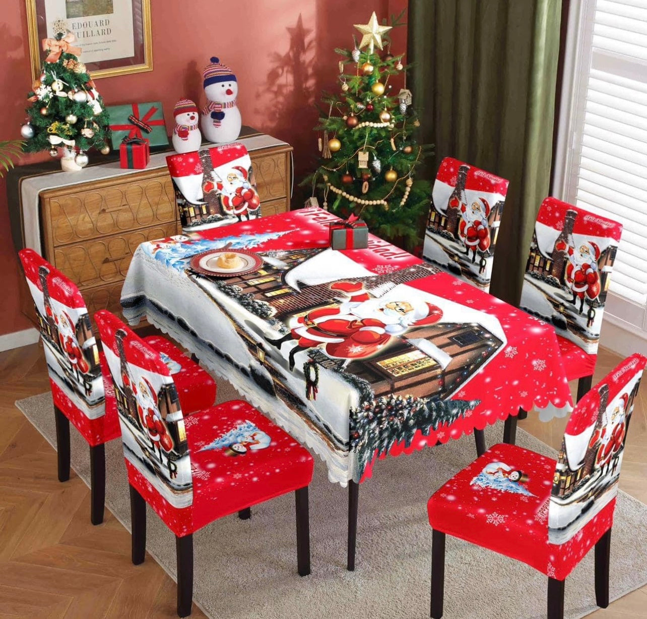 Mantel + 6 Funda Navidad