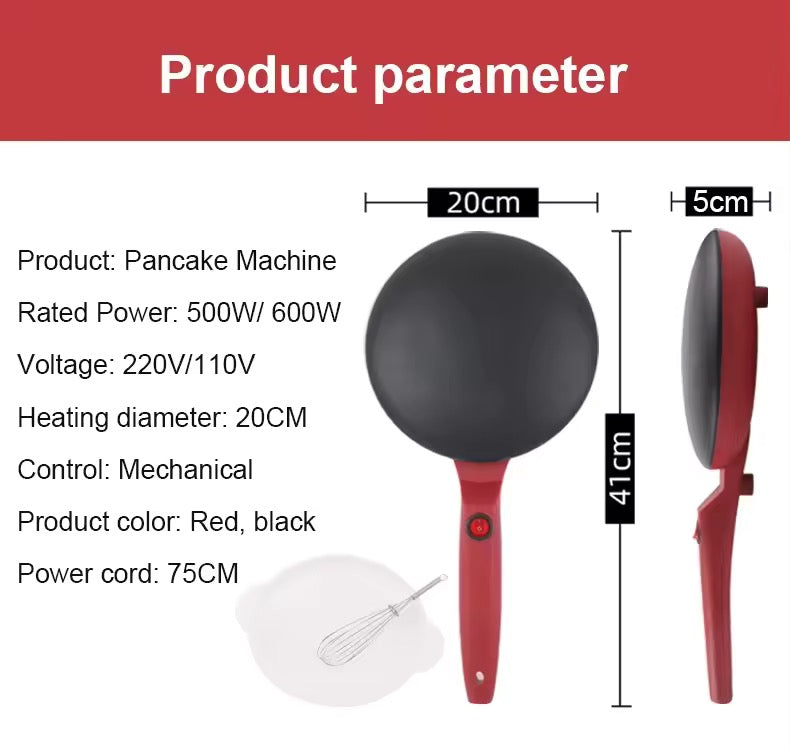 Máquina Panquequera Panqueque Pancakes 600W