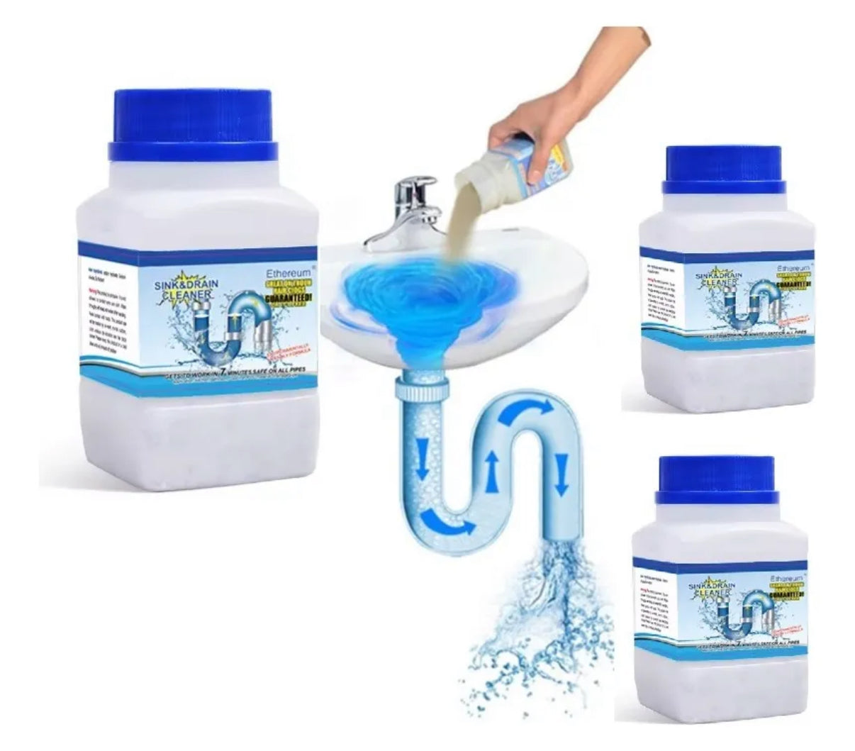 Polvo Destapador Cañería Limpiador Desagüe 260gr