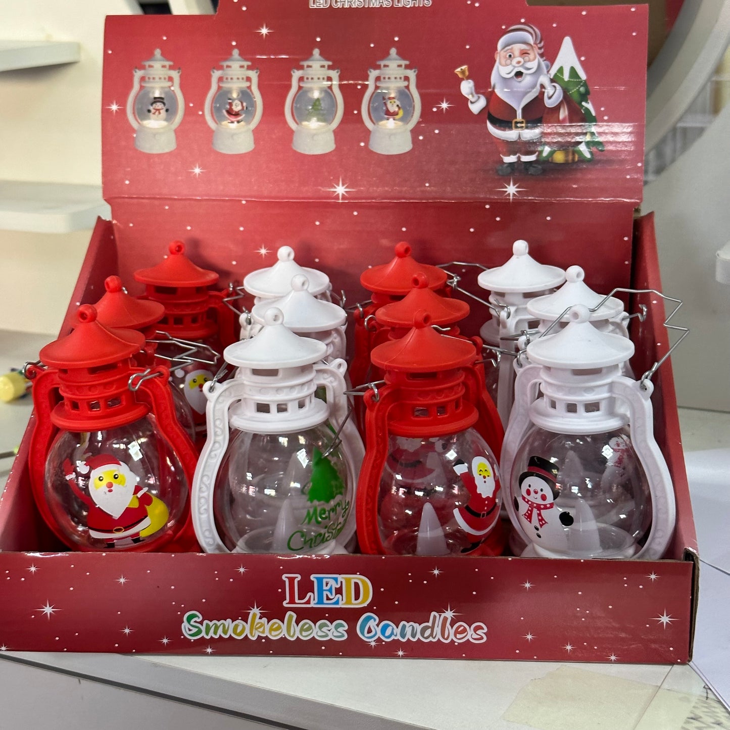 Farol Navideño con Pilas Colgante