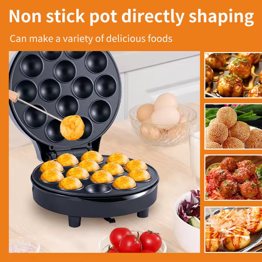 Pop Cake Maker Máquina para Cake Pop Takoyaki 14 moldes