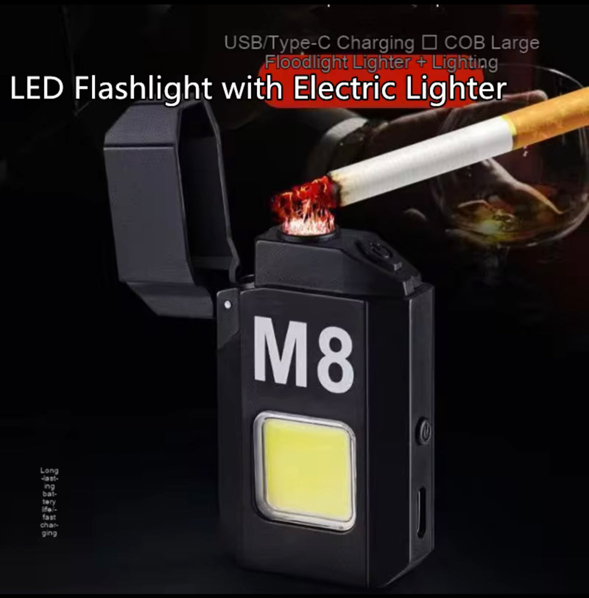 Encendedor Luz Led Recargable M8