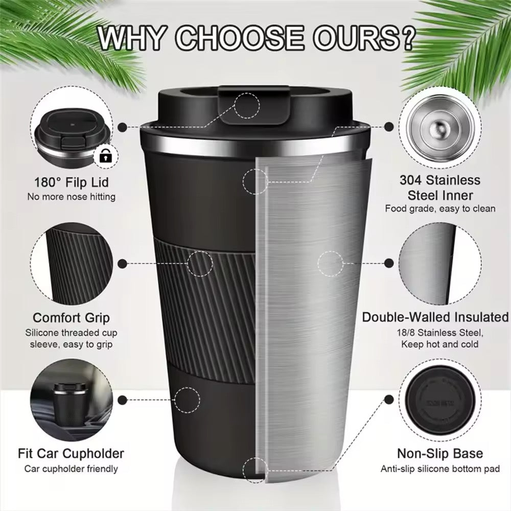 Vaso Térmico con Antideslizante 510ml | 3 colores