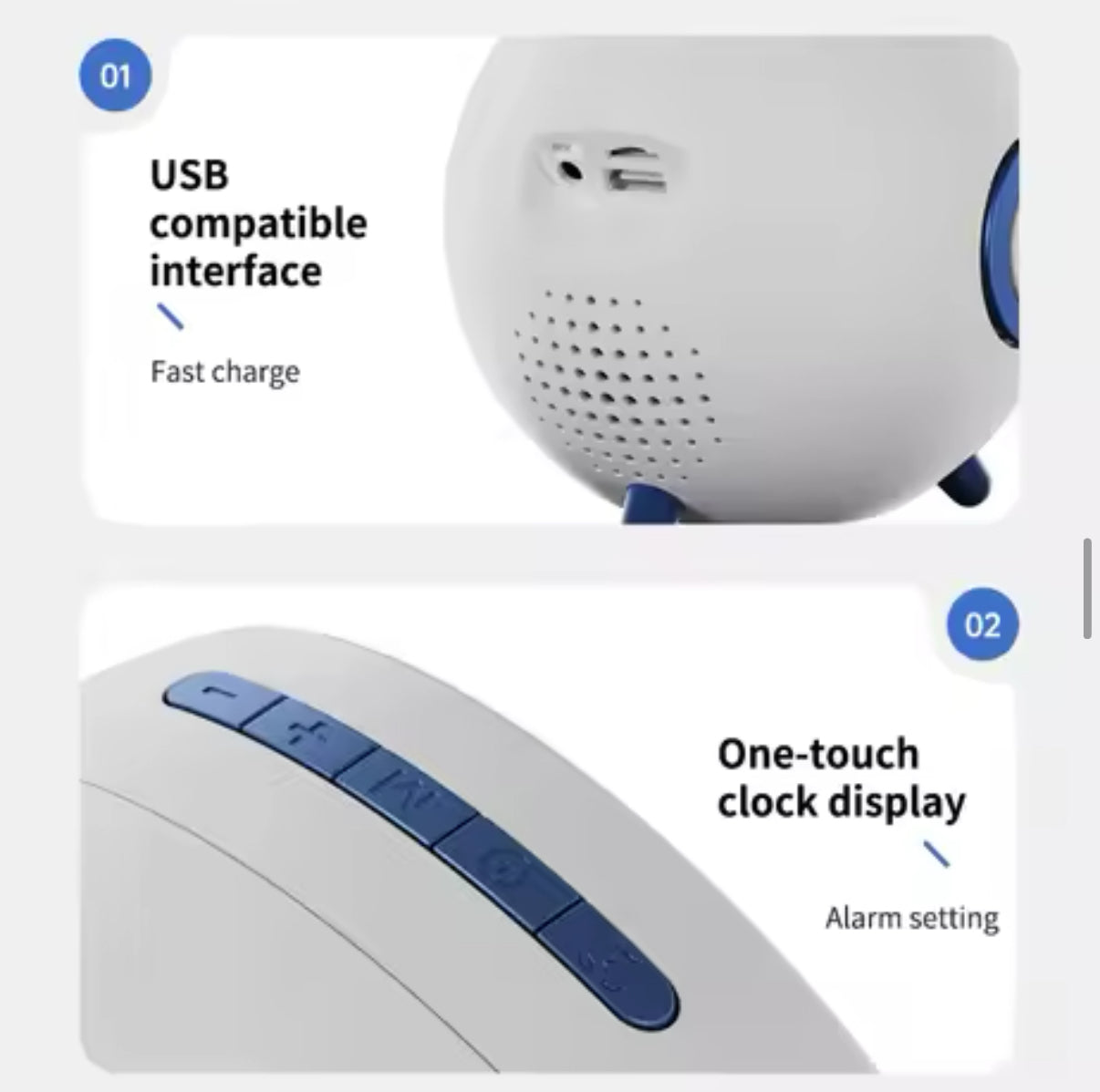 Parlante Star Inteligente Bluetooth Carga Inalámbrica Despertador