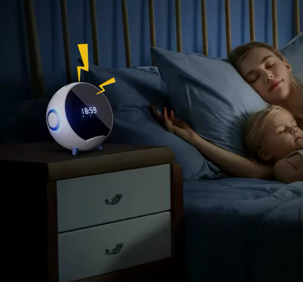 Parlante Star Inteligente Bluetooth Carga Inalámbrica Despertador