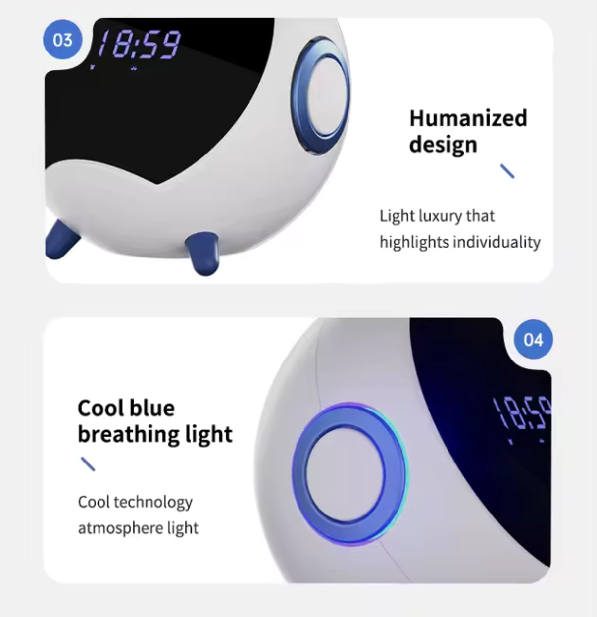 Parlante Star Inteligente Bluetooth Carga Inalámbrica Despertador