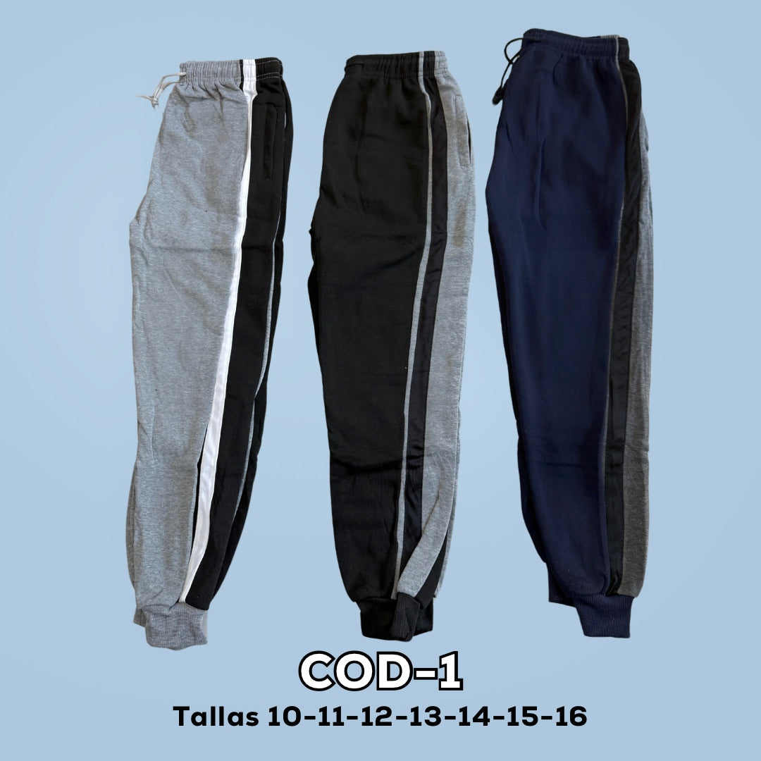 Pantalón Buzo Micropolar Unisex (Talla 10-16) COD-1