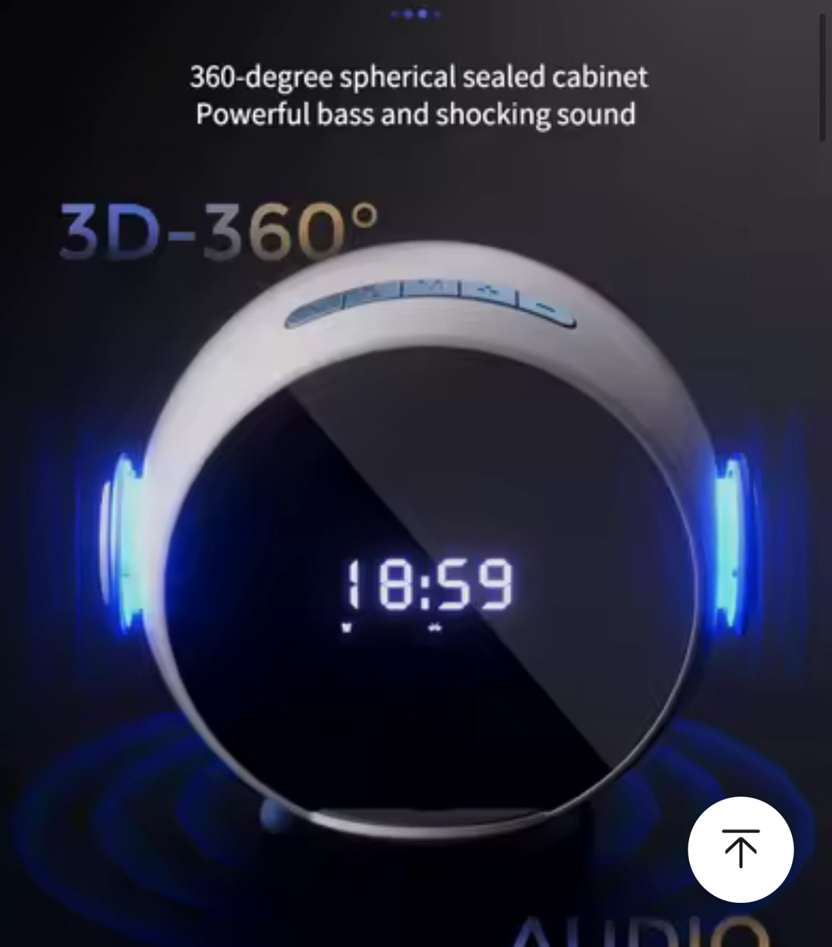 Parlante Star Inteligente Bluetooth Carga Inalámbrica Despertador