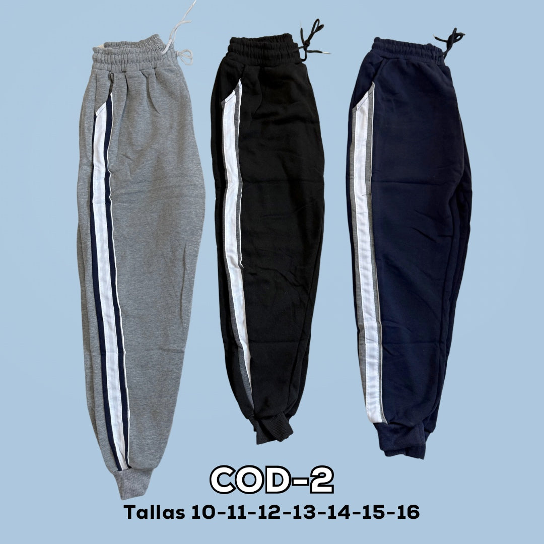 Pantalón Buzo Micropolar Unisex (Talla 10-16) COD-2