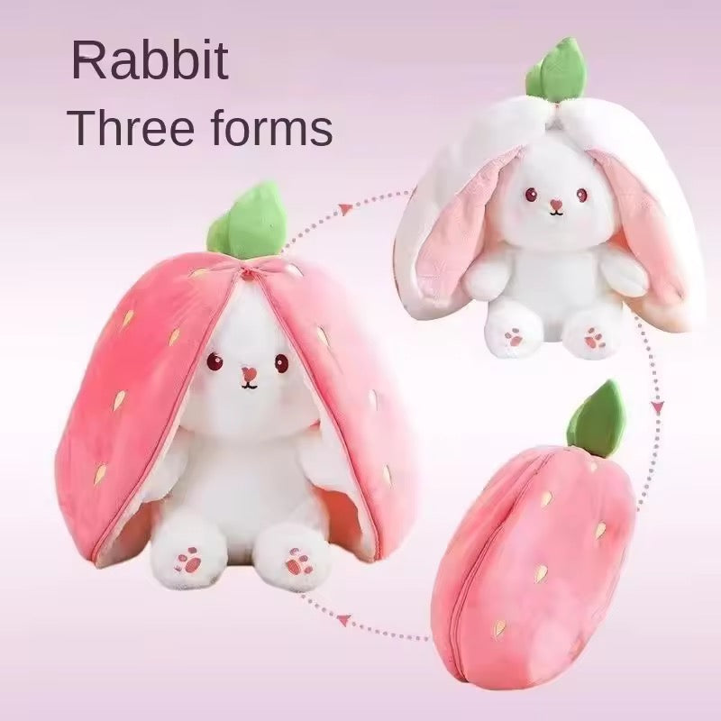 Peluche Conejo Frutilla Reversible 25cm