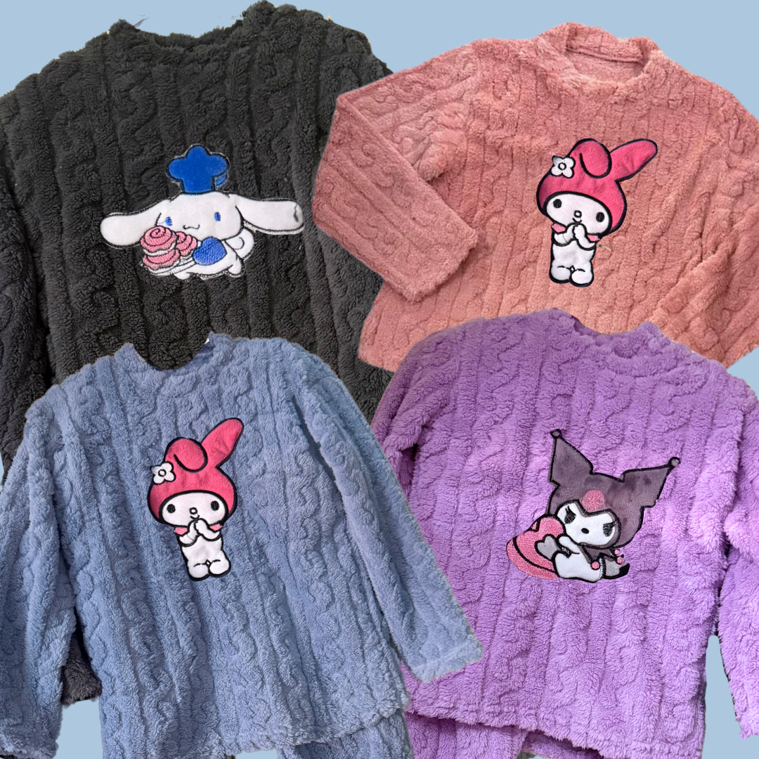 Pijama Polar Grueso Sanrio Estándar Niña
