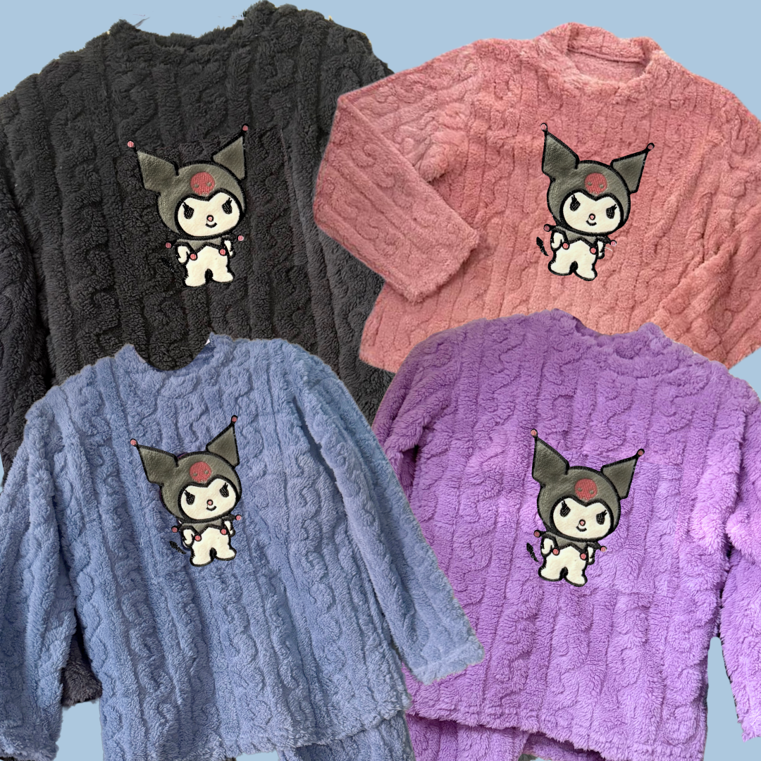 Pijama Polar Grueso KUROMI Estándar Adulto - Main Image