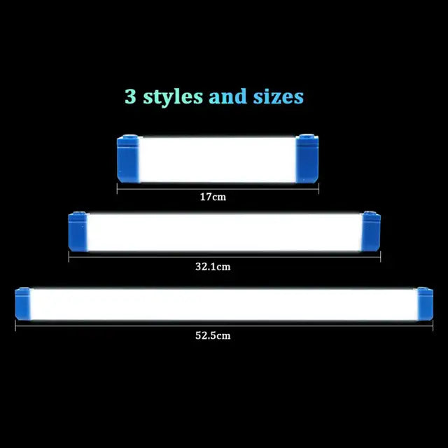 Luz Tubo Led Magnética Recargable Solar ☀️ 30 / 50 / 70 cm