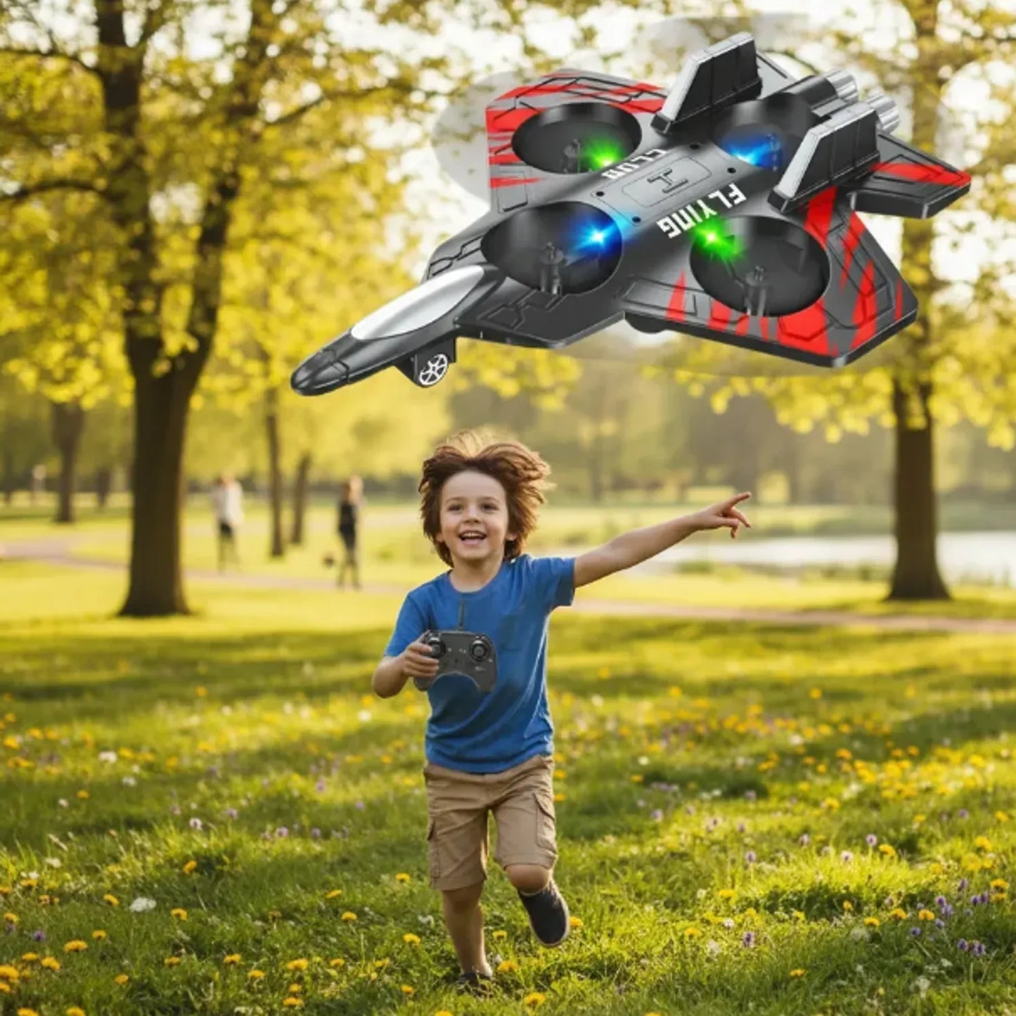 Avión Dron Juguete Planeador Recargable Mini Dron Negro