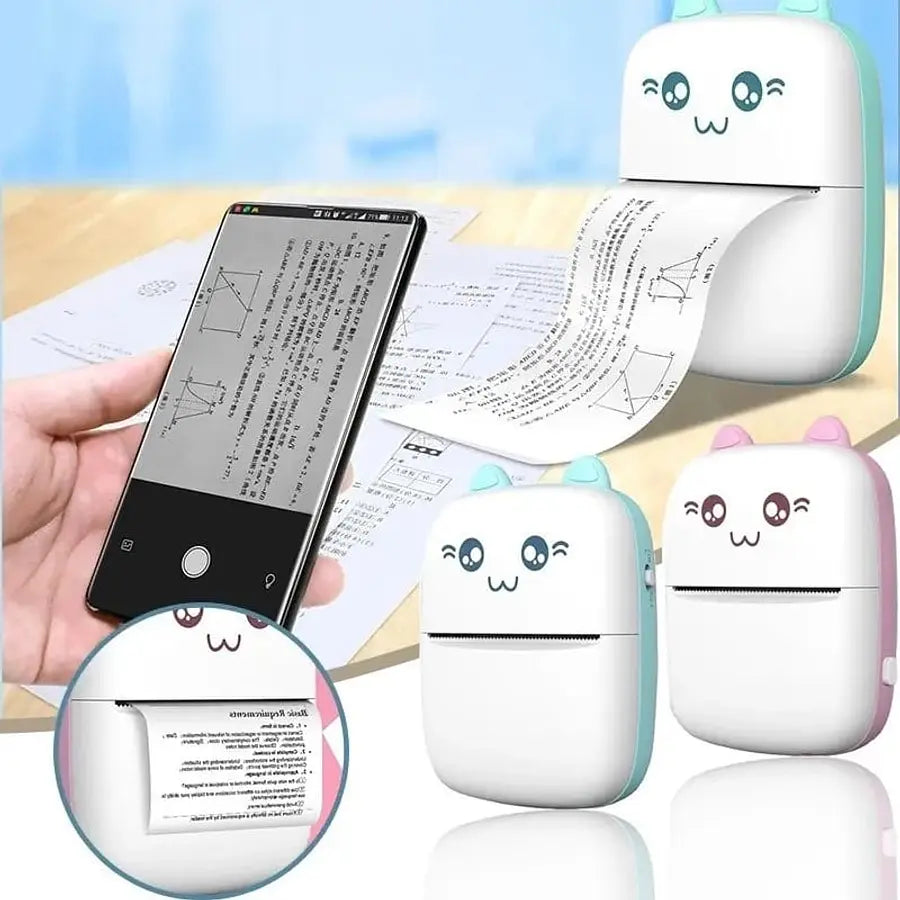 Impresora Térmica Kawaii Gatito