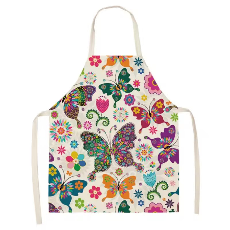 Delantal Lino Cocina Adulto Tela Diseños