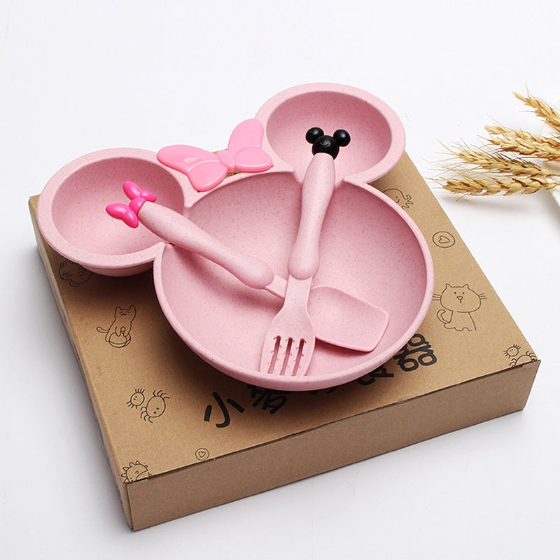 Plato con Cubiertos Minnie Disney