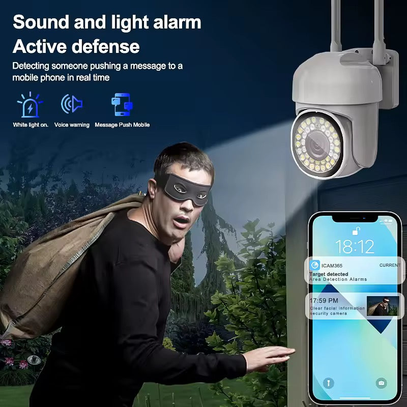 Cámara Vigilancia V380 HD 3MP IP66