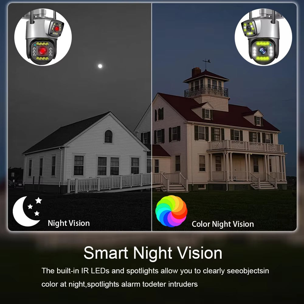 Doble Cámara Vigilancia 8MP Wifi 4G