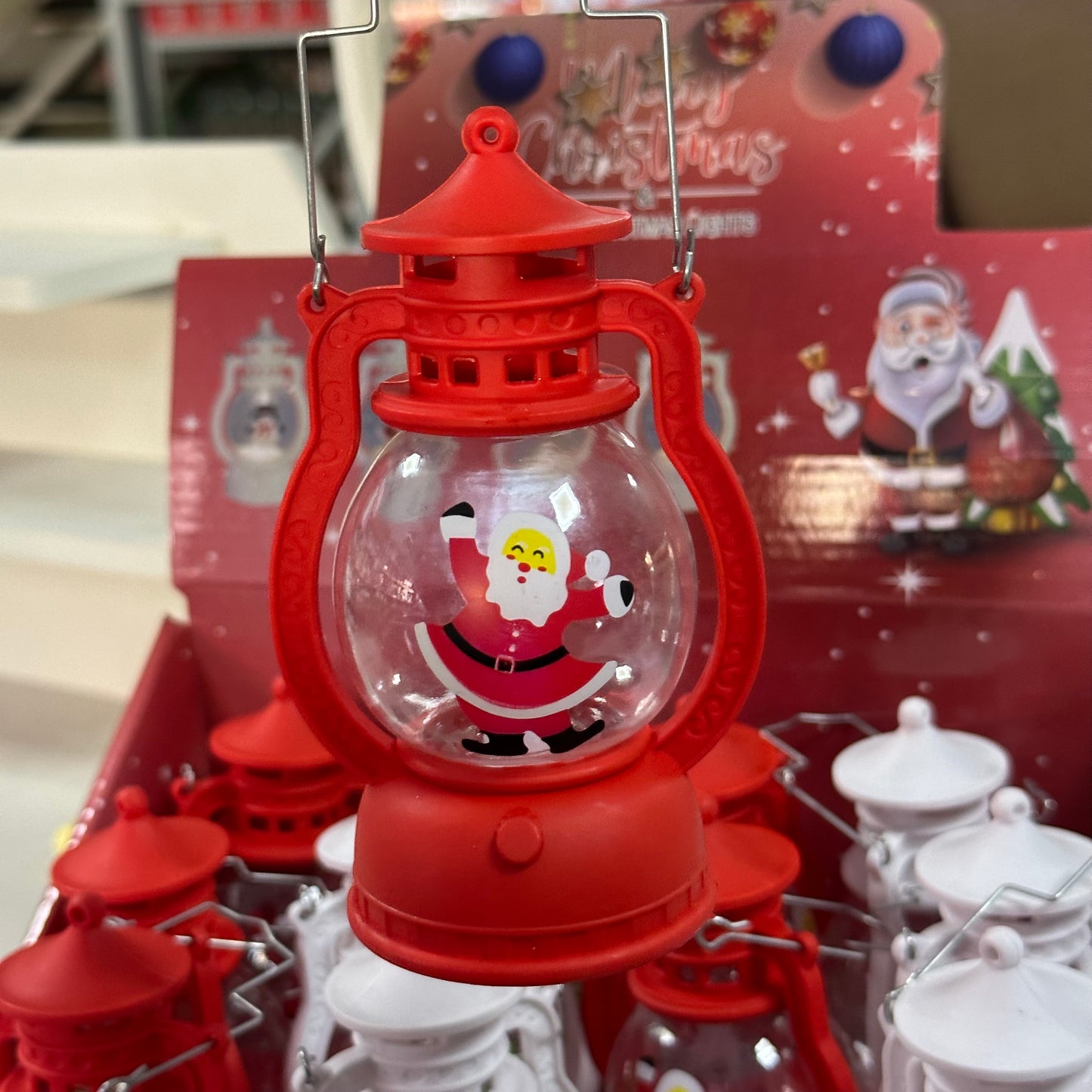 Farol Navideño con Pilas Colgante