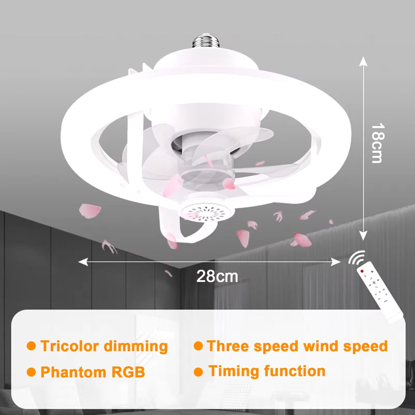 Ampolleta Led Ventilador con Control