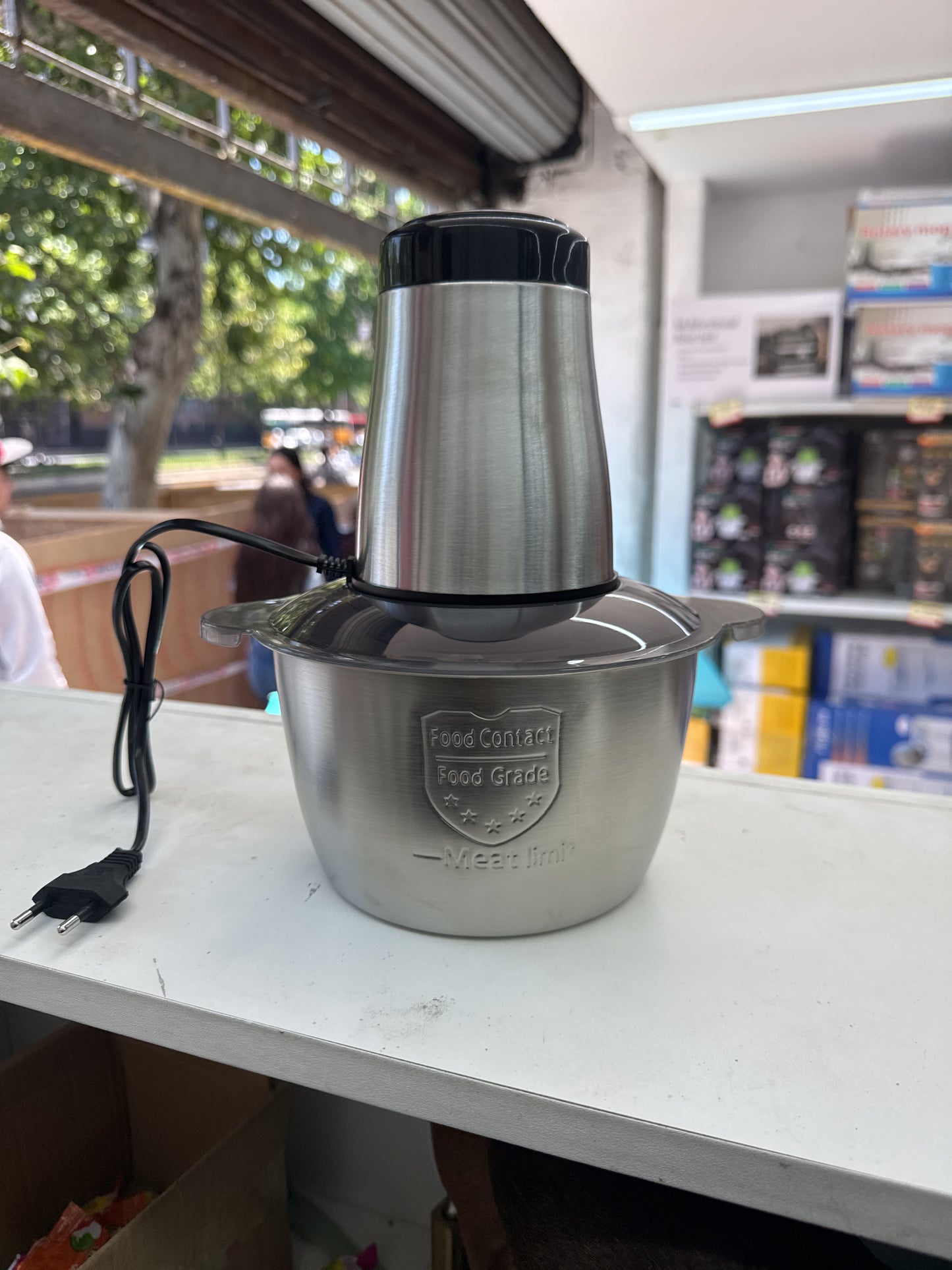 Picadora Eléctrica 2L Acero Inoxidable