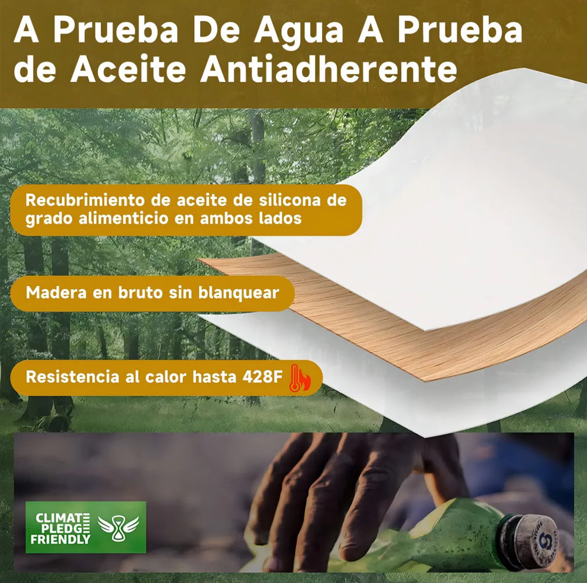 50/100/200 Papel Antiadherente Mantequilla Freidora Aire