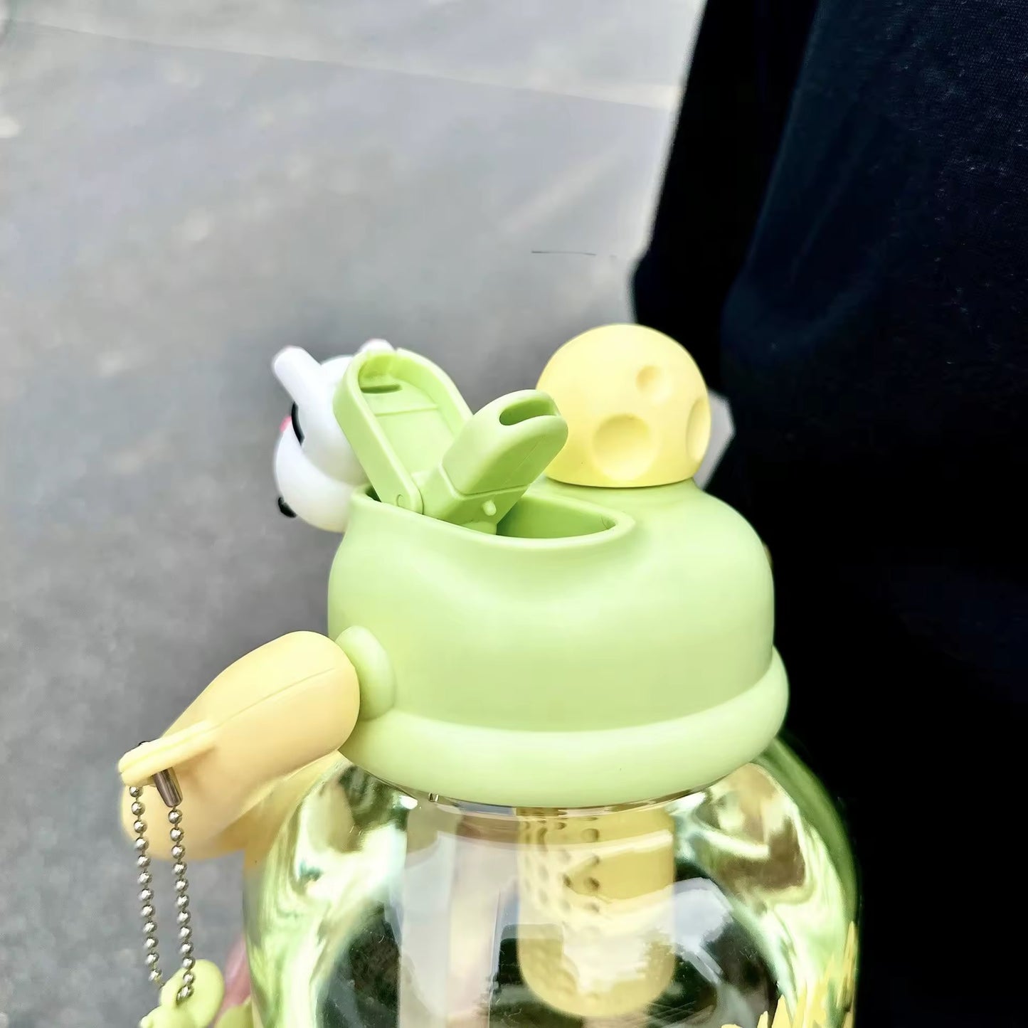 Botella Panda 800 ml Filtro Bombilla Charms