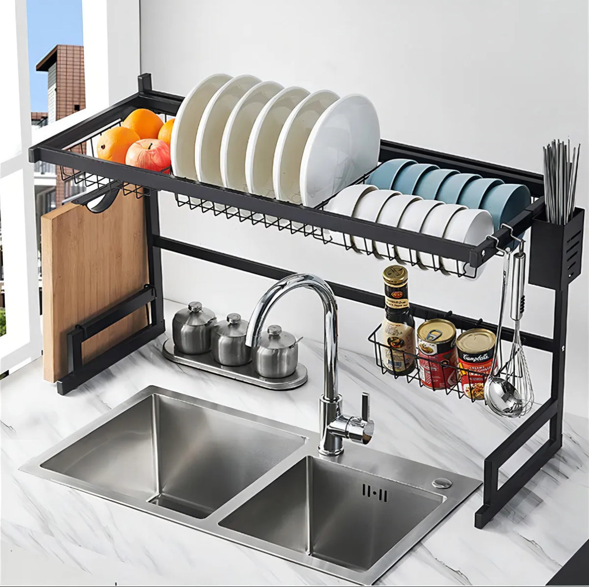 Seca Plato Escurridor Lavaplatos Acero Inoxidable