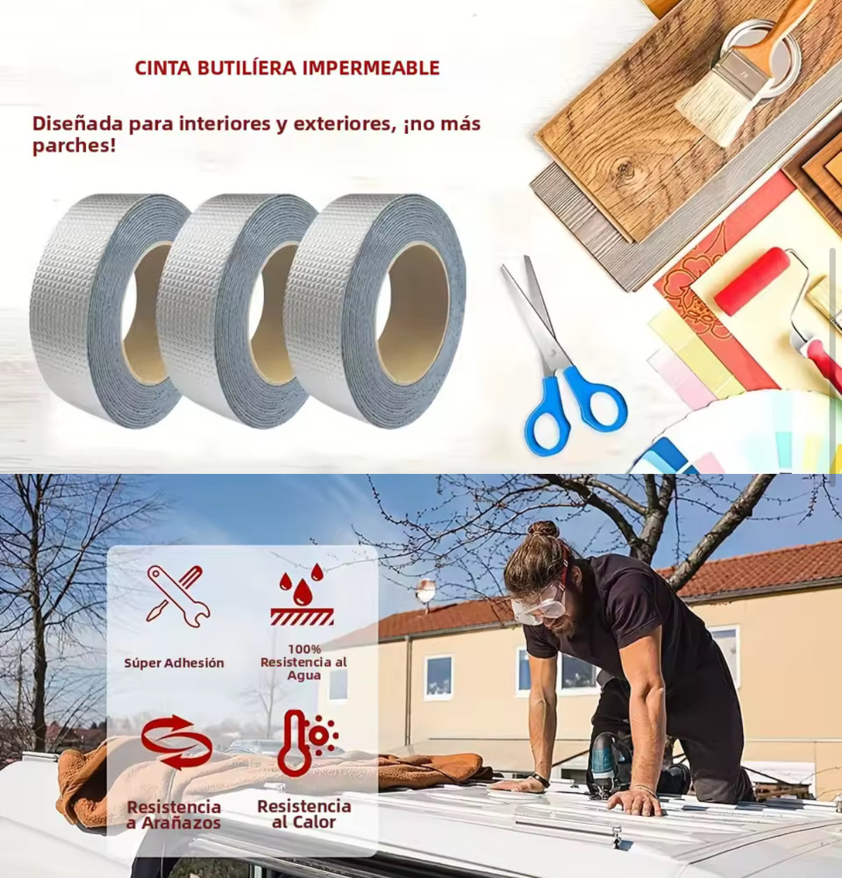 Cinta Inpermeable Alta Adherencia