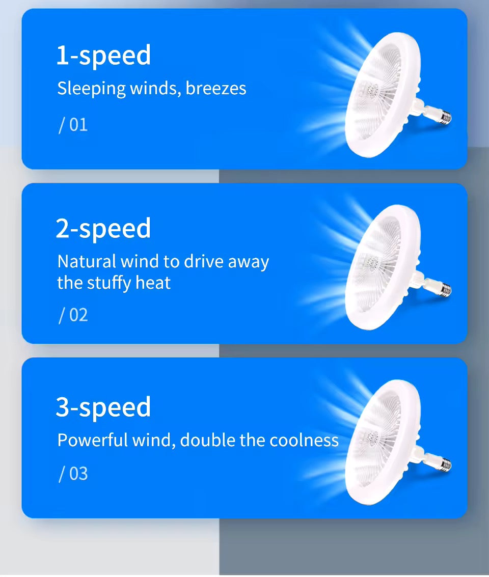 Ampolleta Ventilador Led con Control Remoto