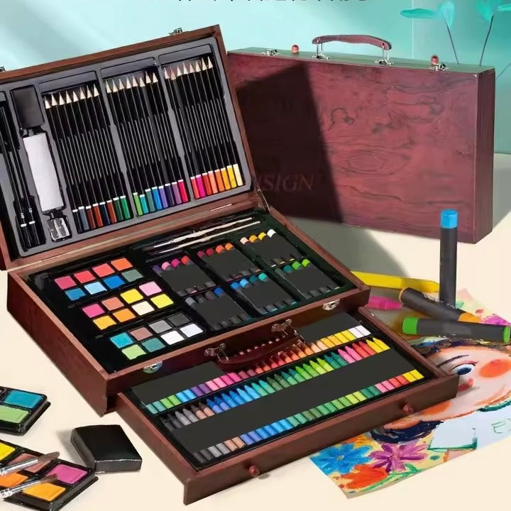 Maleta Madera Profesional 140 Piezas