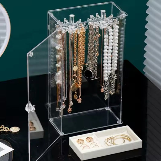 Joyero Vertical Collares 360 Acrílico