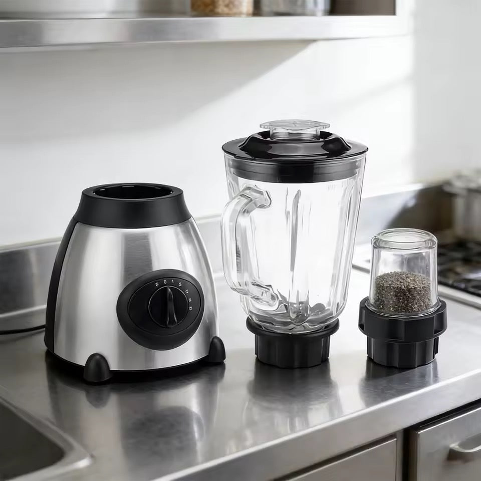 Licuadora Eléctrica Doble 1,5L Jarro Vidrio