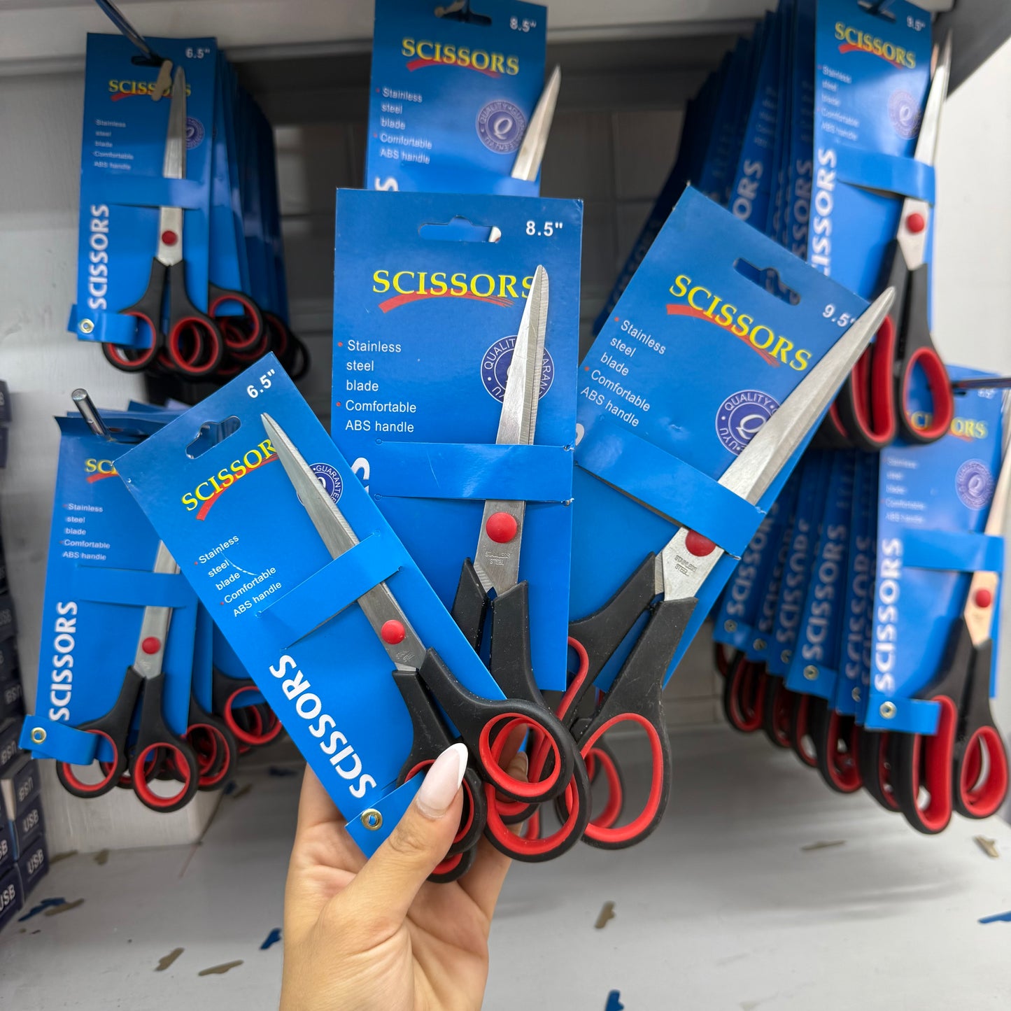 Tijeras Escritorio Escolares Acero Inoxidable 16cm, 22cm y 24cm