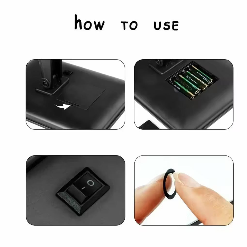 Espejo Maquillaje Luz Led Rotación Ajustable