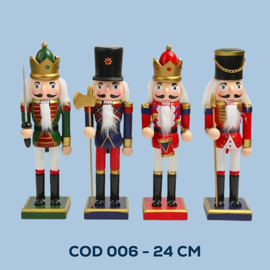 Soldado Cascanueces Navideño Adorno Navidad 24cm COD 006