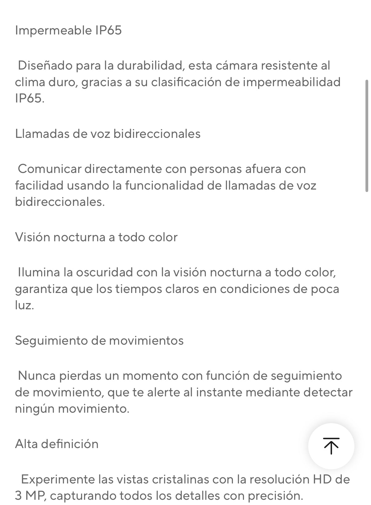 Cámara Vigilancia V380 HD 3MP IP66