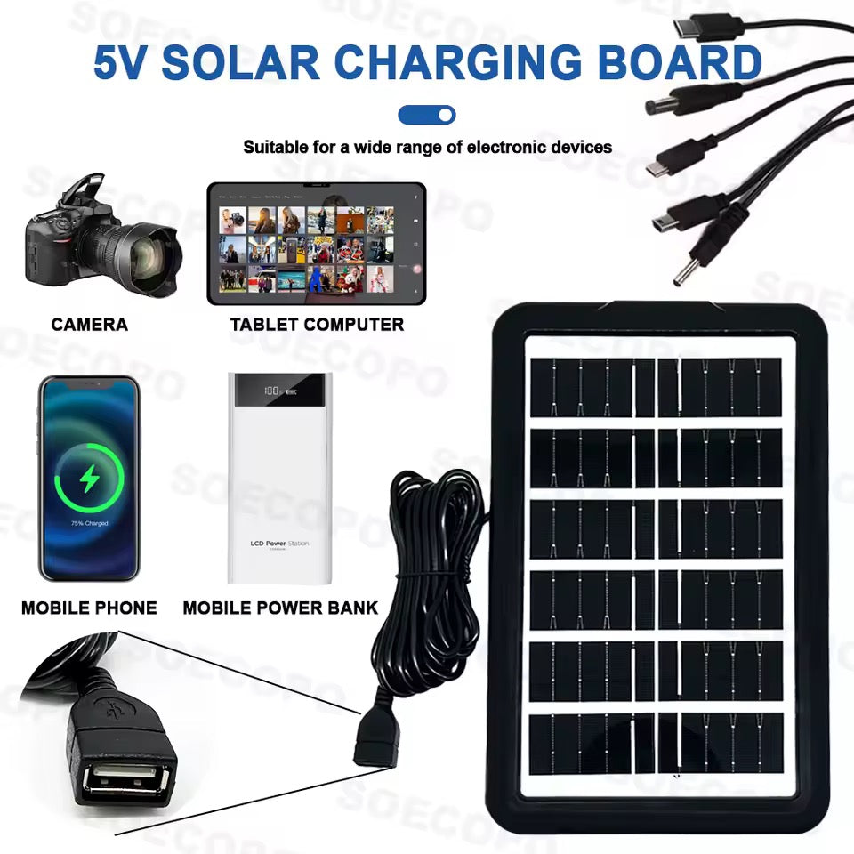 Cargador Solar 30W Panel Solar 5V