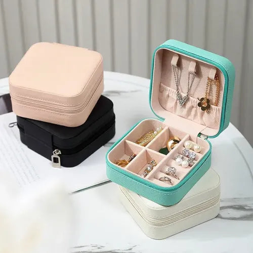 Mini Joyero Minimalista Viaje Joyas | 3 colores