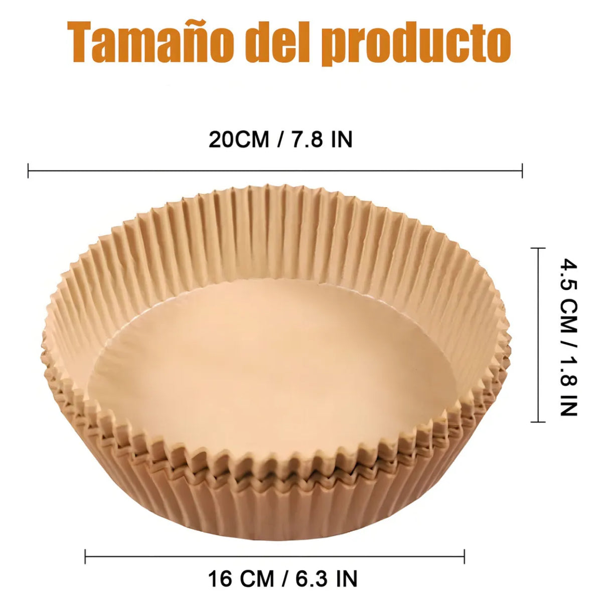 50/100/200 Papel Antiadherente Mantequilla Freidora Aire