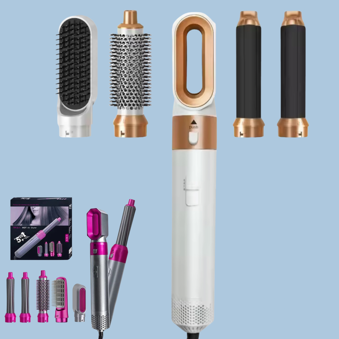 Secador Pelo Rizador Cepillo 5 en 1 Tipo Dyson