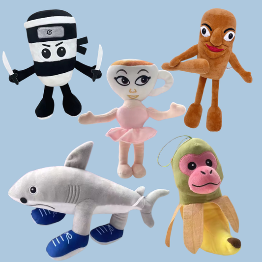 Peluche Brain Rot Tralalero Ballerina Capuccino Chimpanzini Sahur