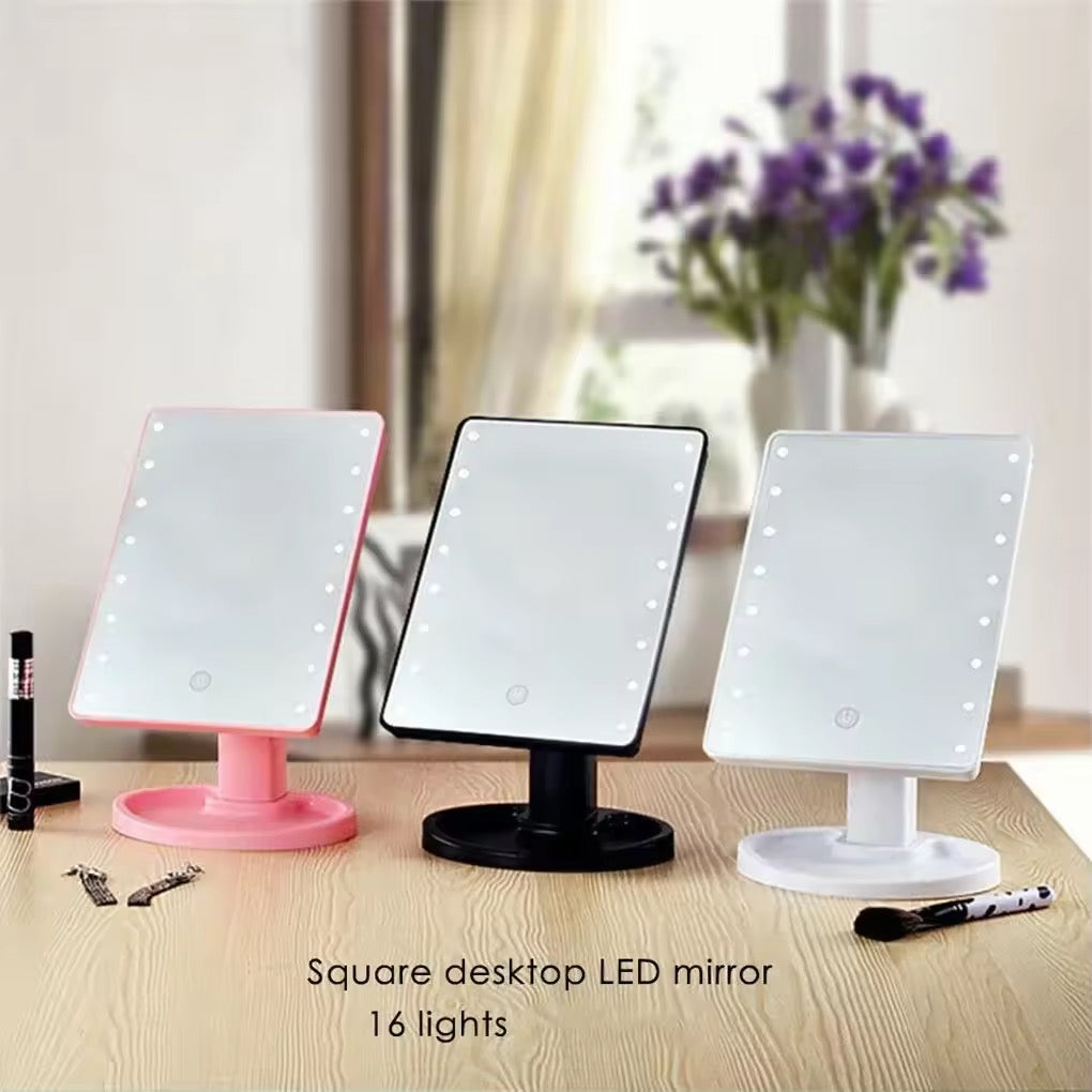 Espejo Maquillaje Luz Led Rotación Ajustable